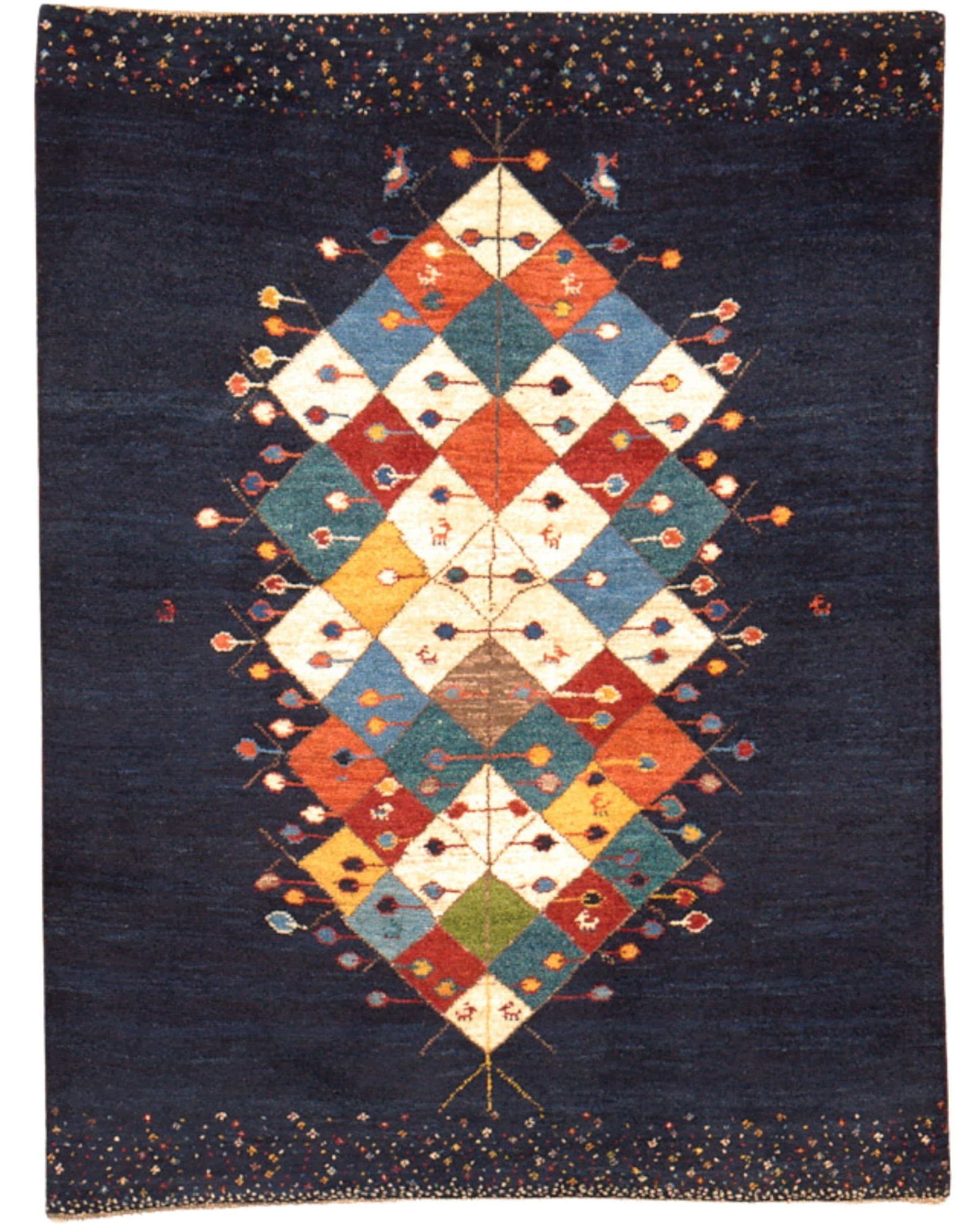 Fine Persian Zalanvari Gabbeh 7 x 5
