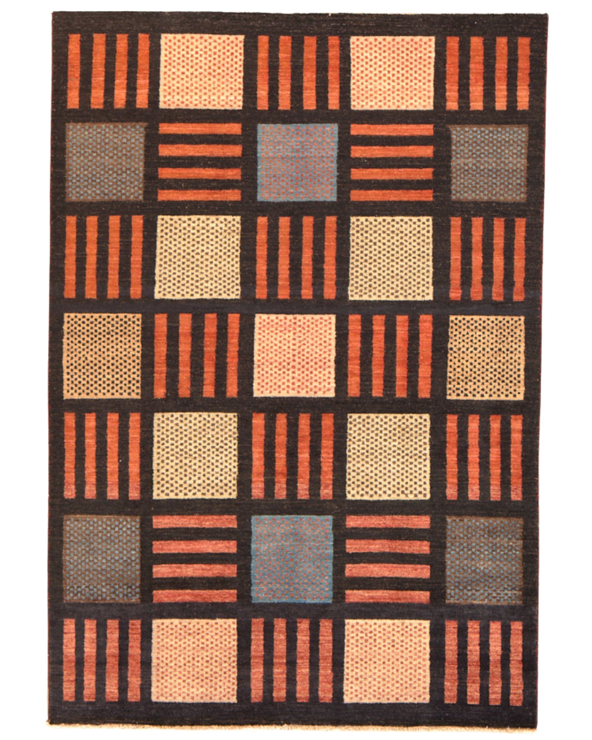Fine Modern Gabbeh Design 8.5 x 5.7