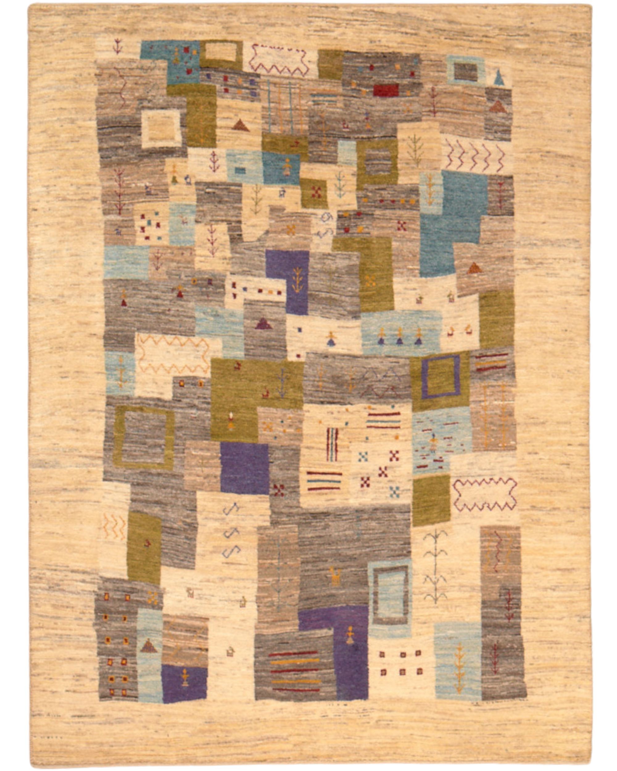 Fine Persian Zolanvari Gabbeh 7.8 x 5.7