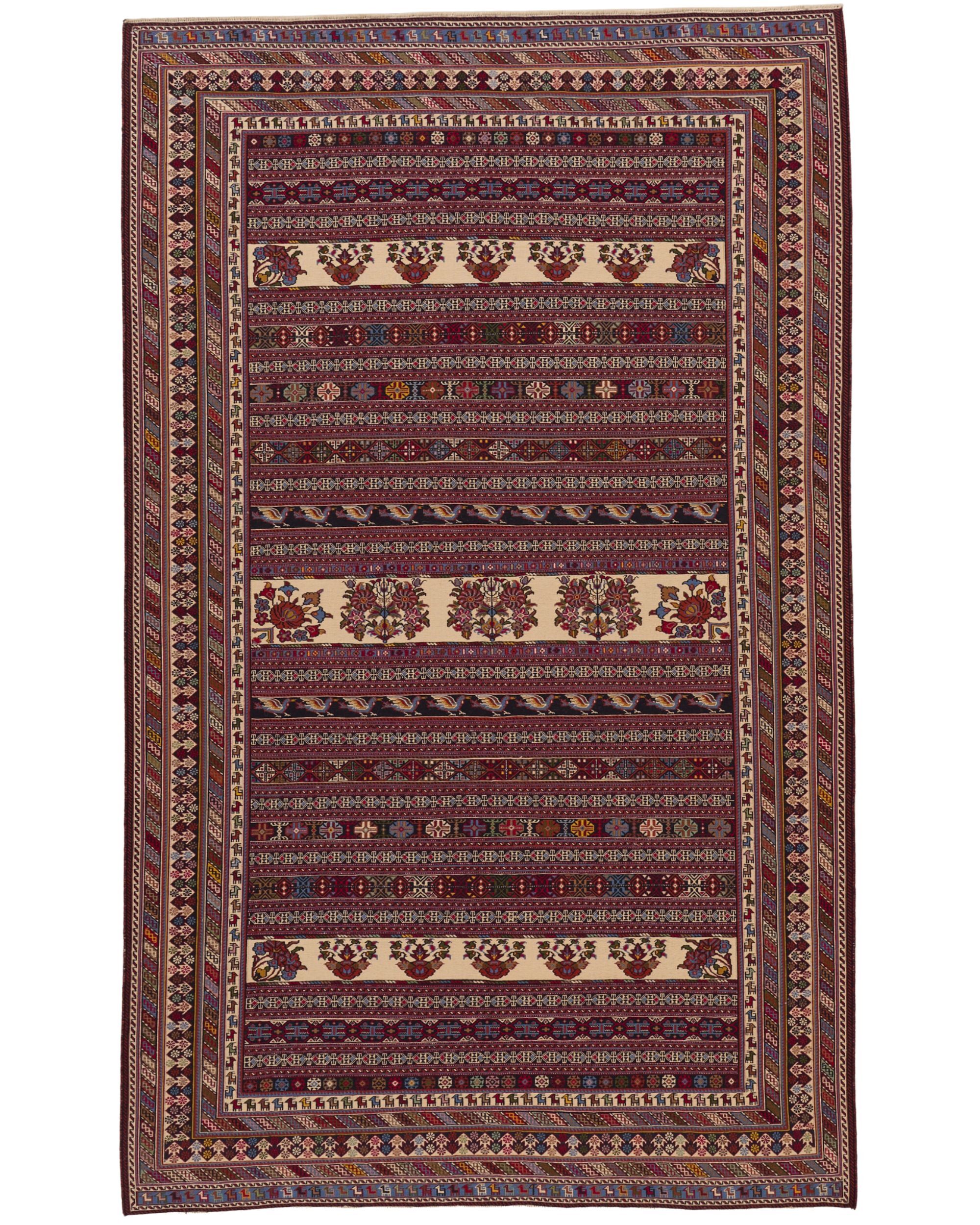 Fine Suzzani Kelim 8.1 x 5