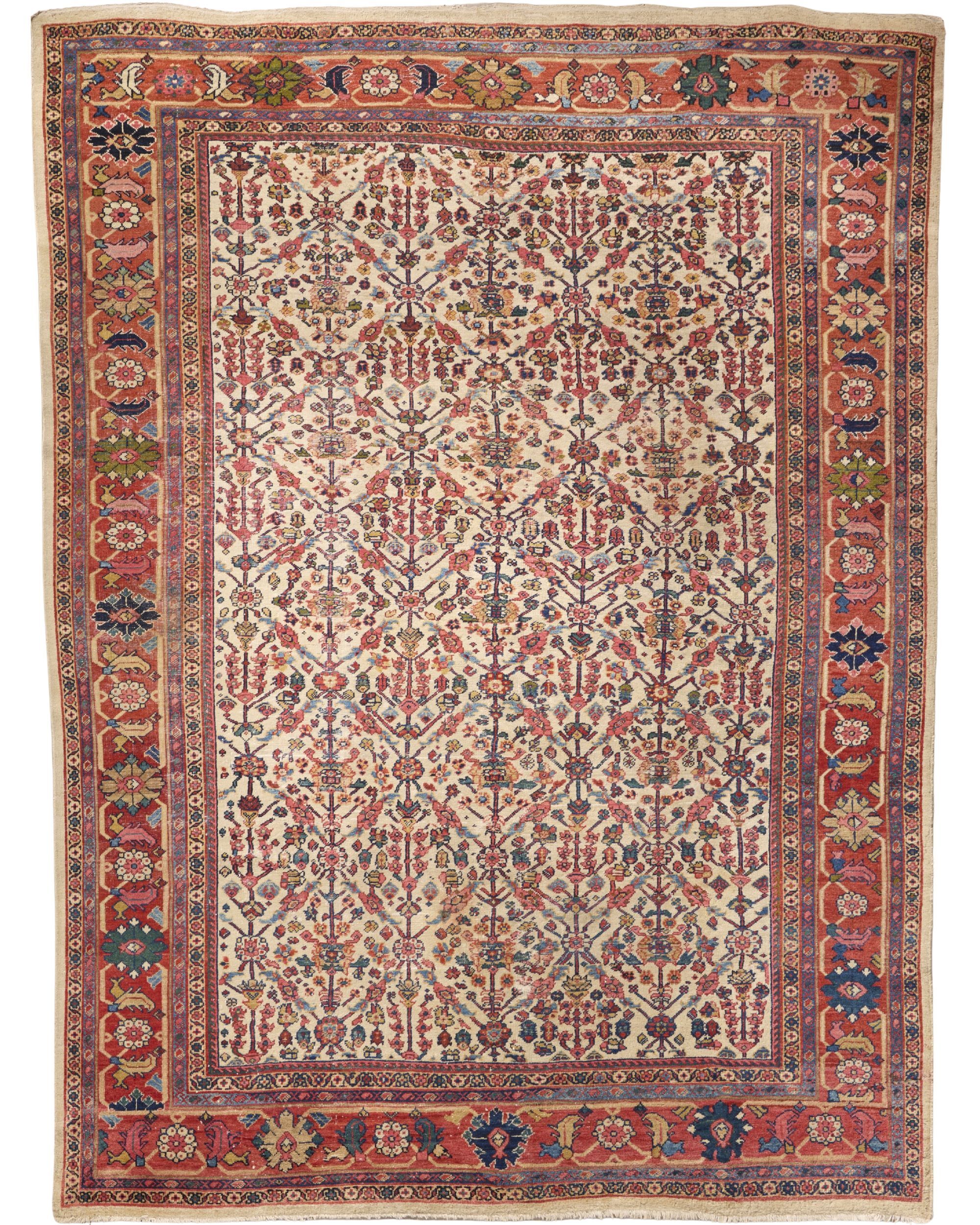 Antique Persian Mahal 12 x 9