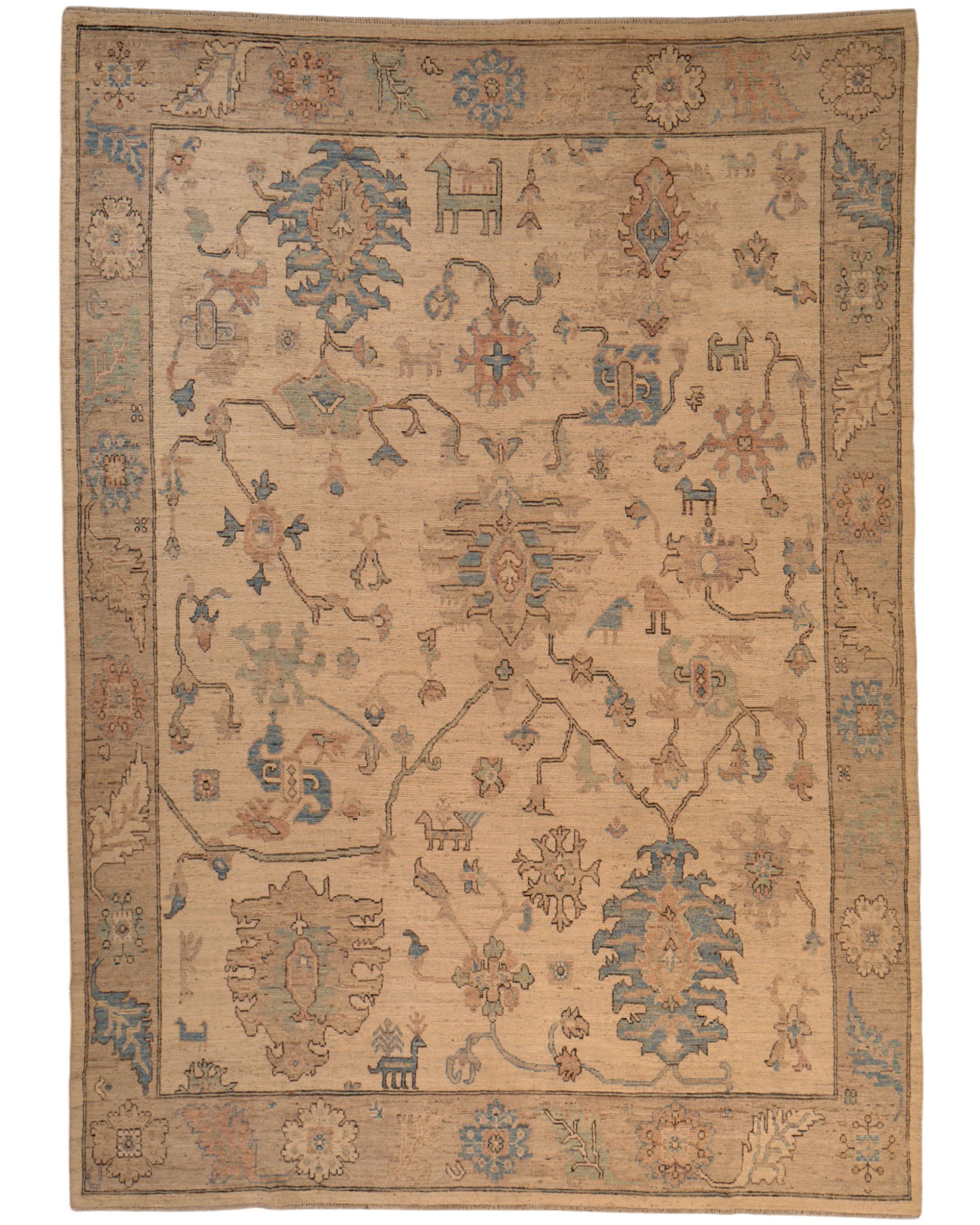 Fine Oushak Design 14 x 10