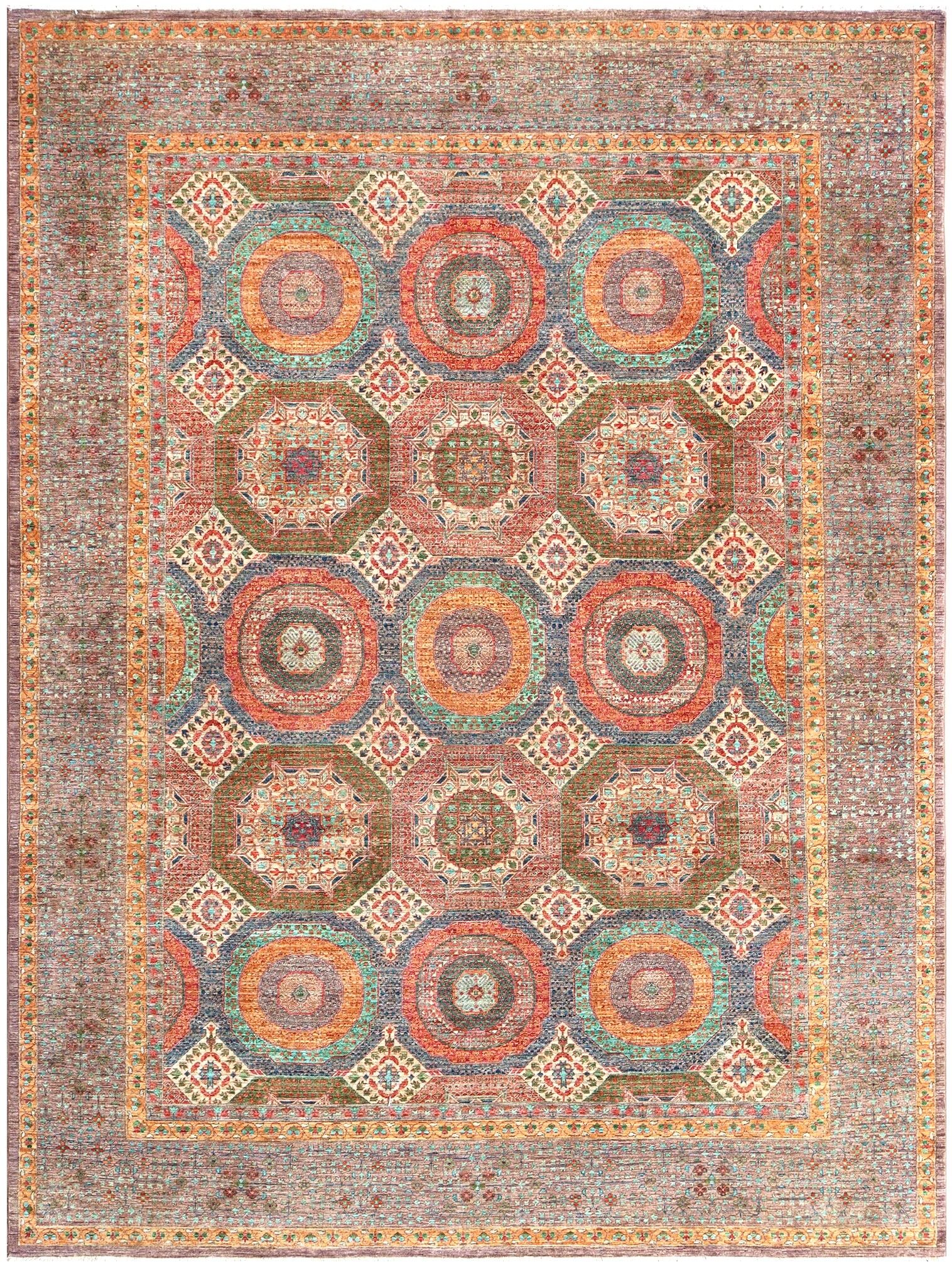 Fine All over Design Mamluk 14.1 x 10