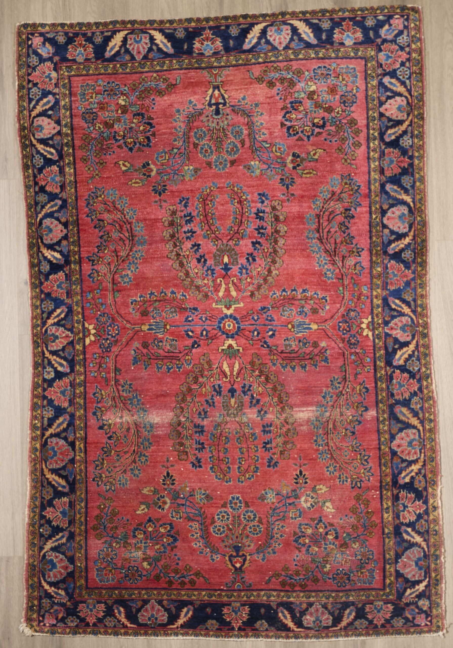 Antique Persian Sarouk 6.6 x 4.3