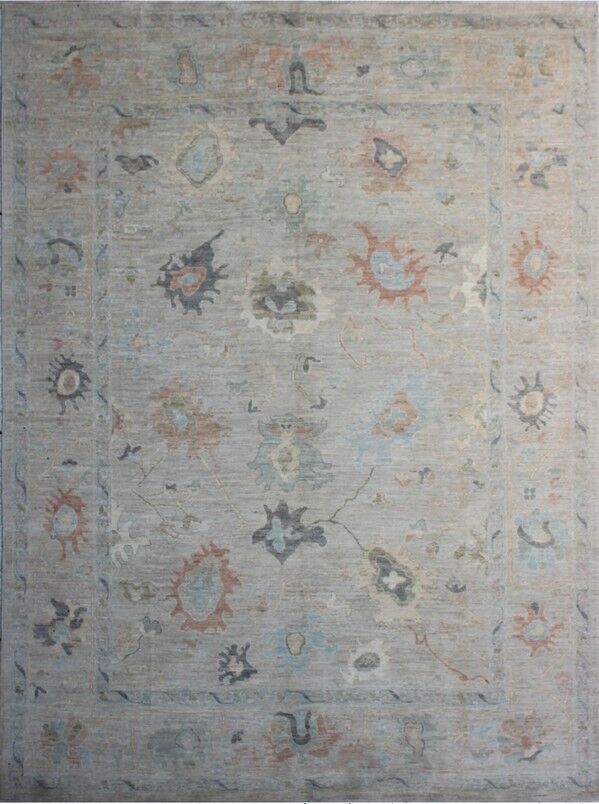 100% Fine Wool Oushak 11.9 x 9