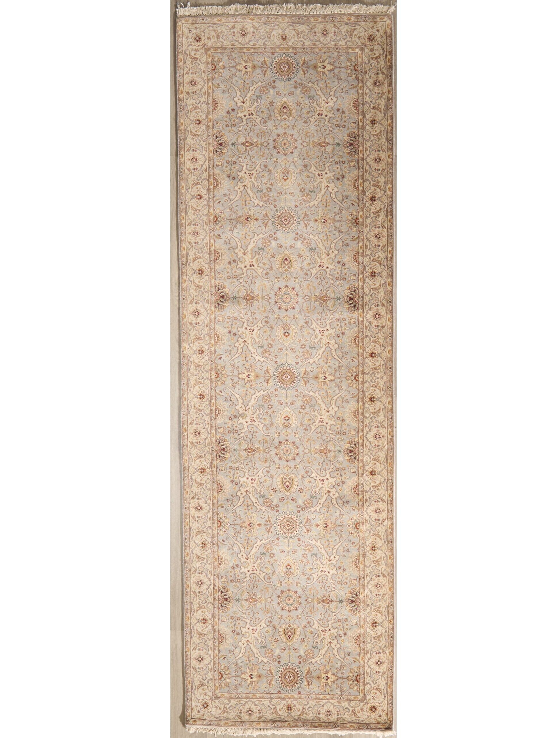 Fine Silk & Wool Tabriz Design 12.8 x 3.6