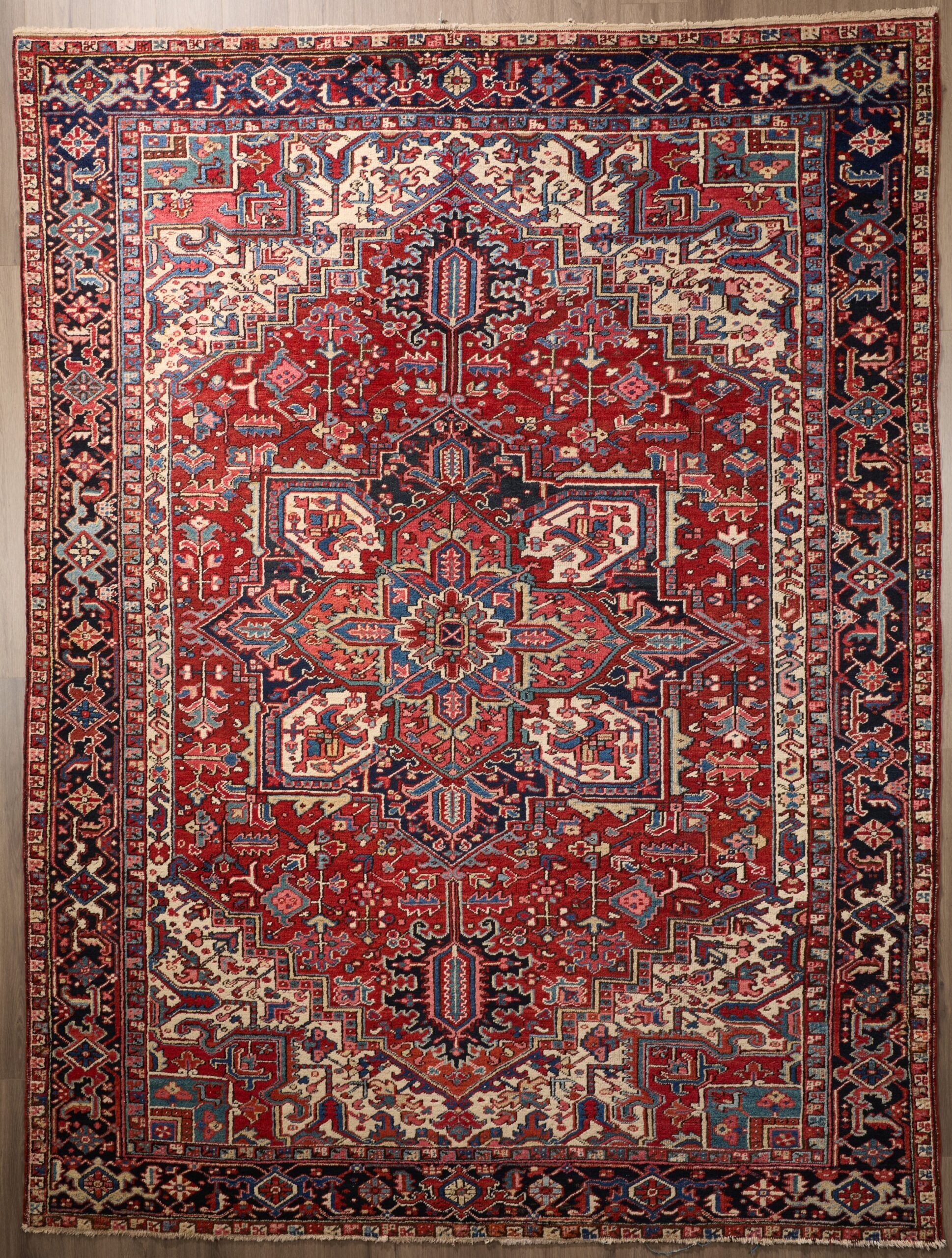 Antique Persian Heriz 12 x 8.9