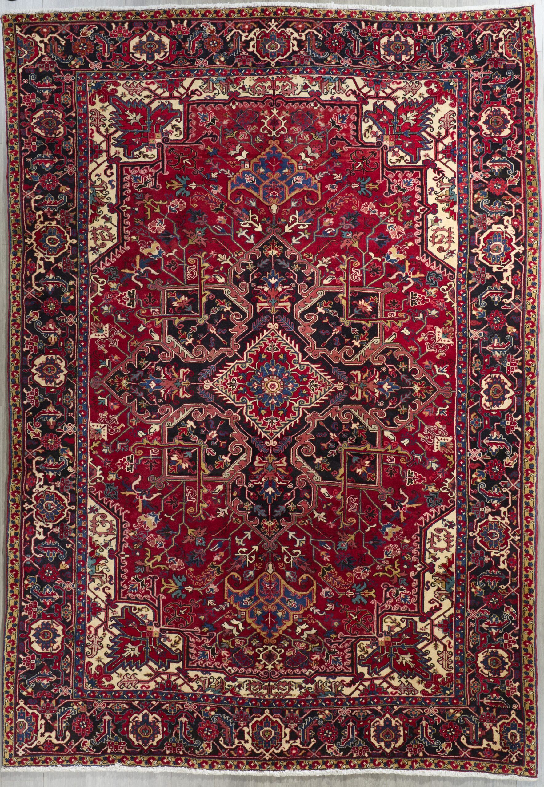 Fine Old Persian Heriz 11.3 x 8.1
