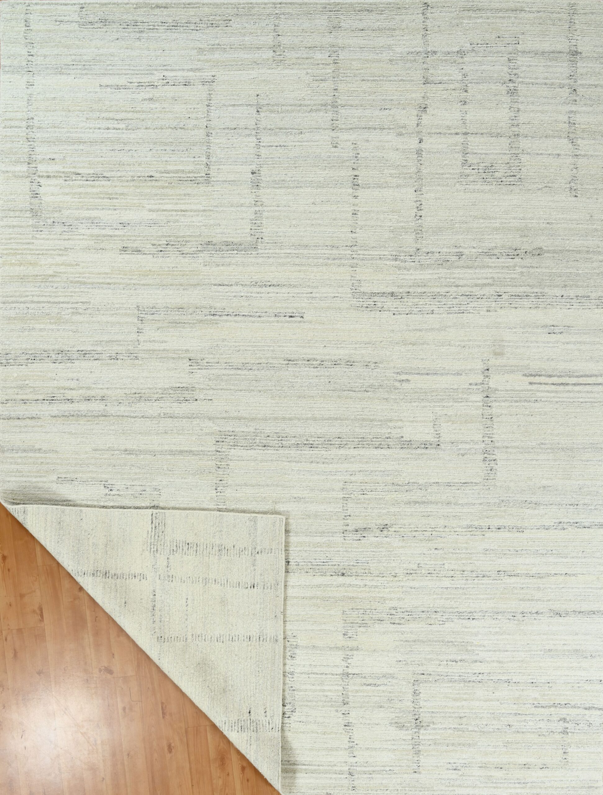Fine Eva Collection Natural Wool Ivory 12 x 9.1 - Image 2