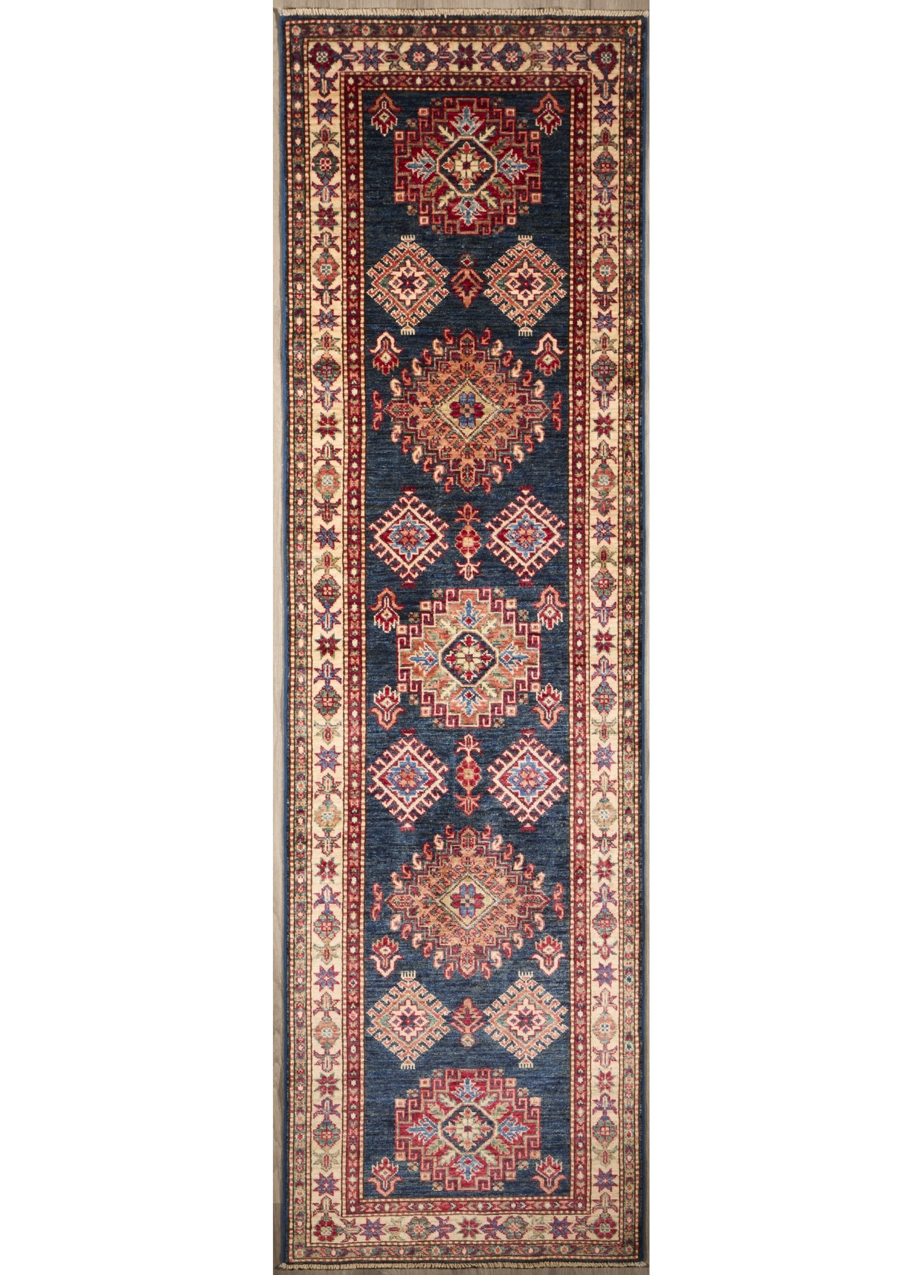 Super Fine Kazak Design 8.8 x 2.7