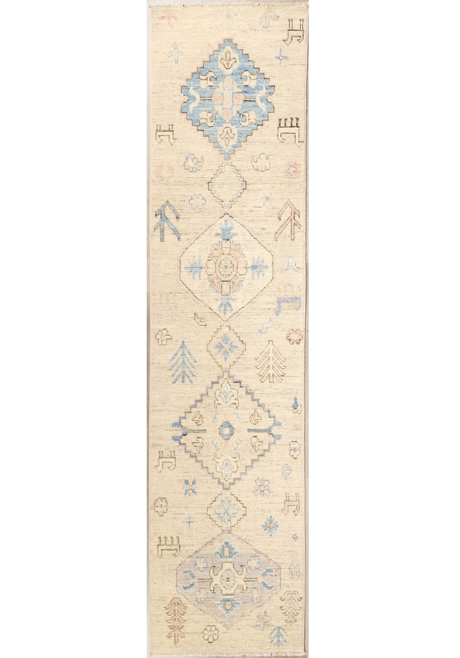 Fine Modern Oushak Design 12 x 3