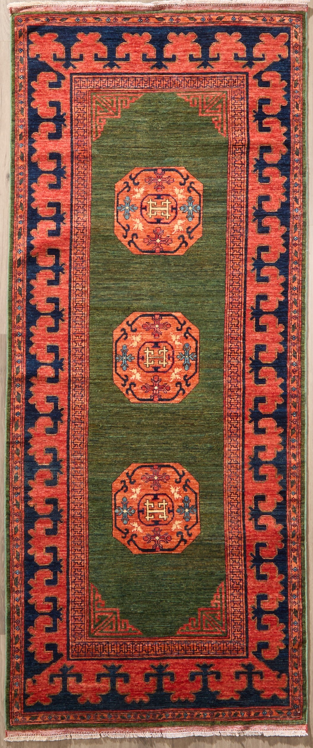 Fine Khotan Design 9.7 x 4.1 - Image 2