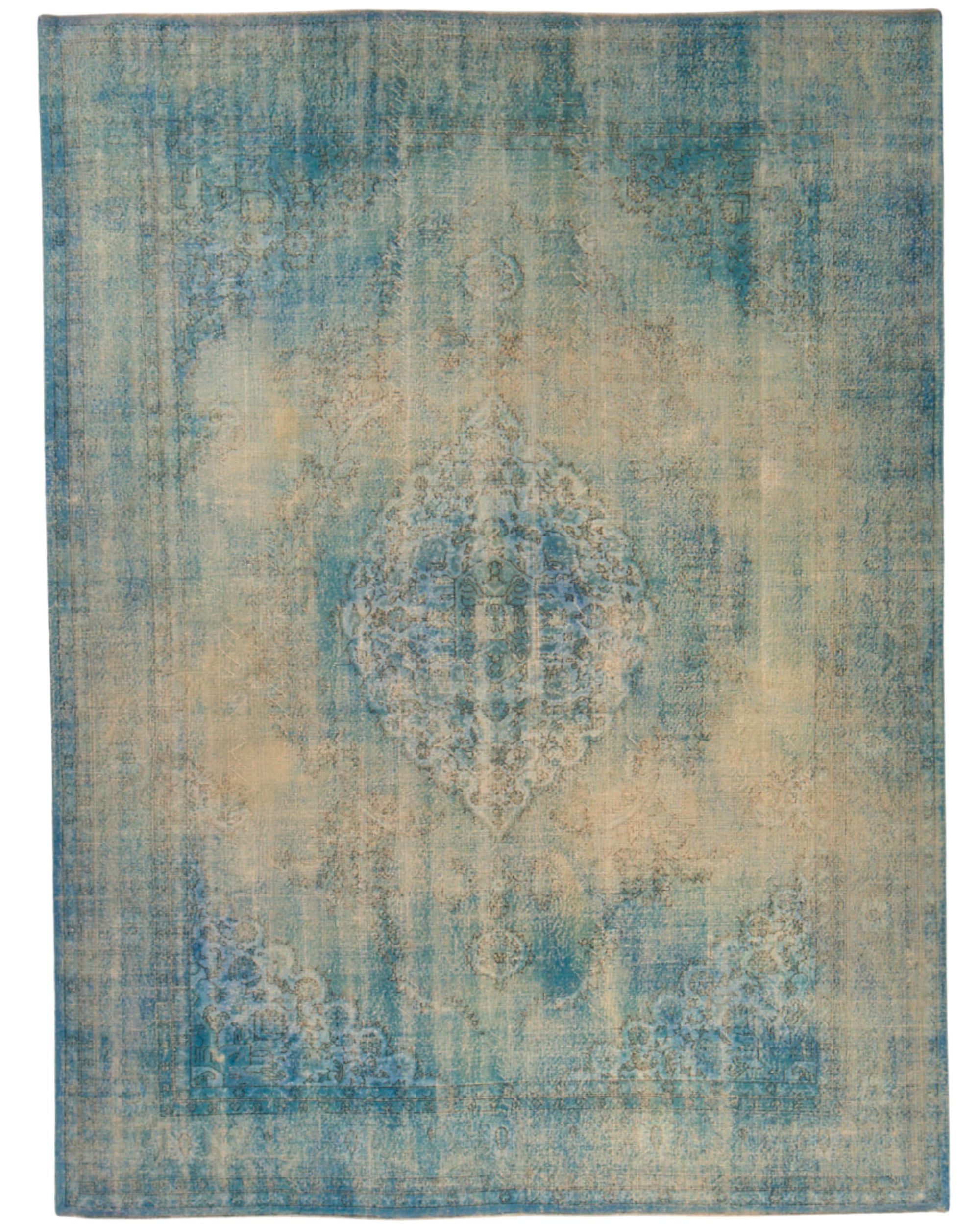 Vintage Overdyed Persian Tabriz 13.5 x 10