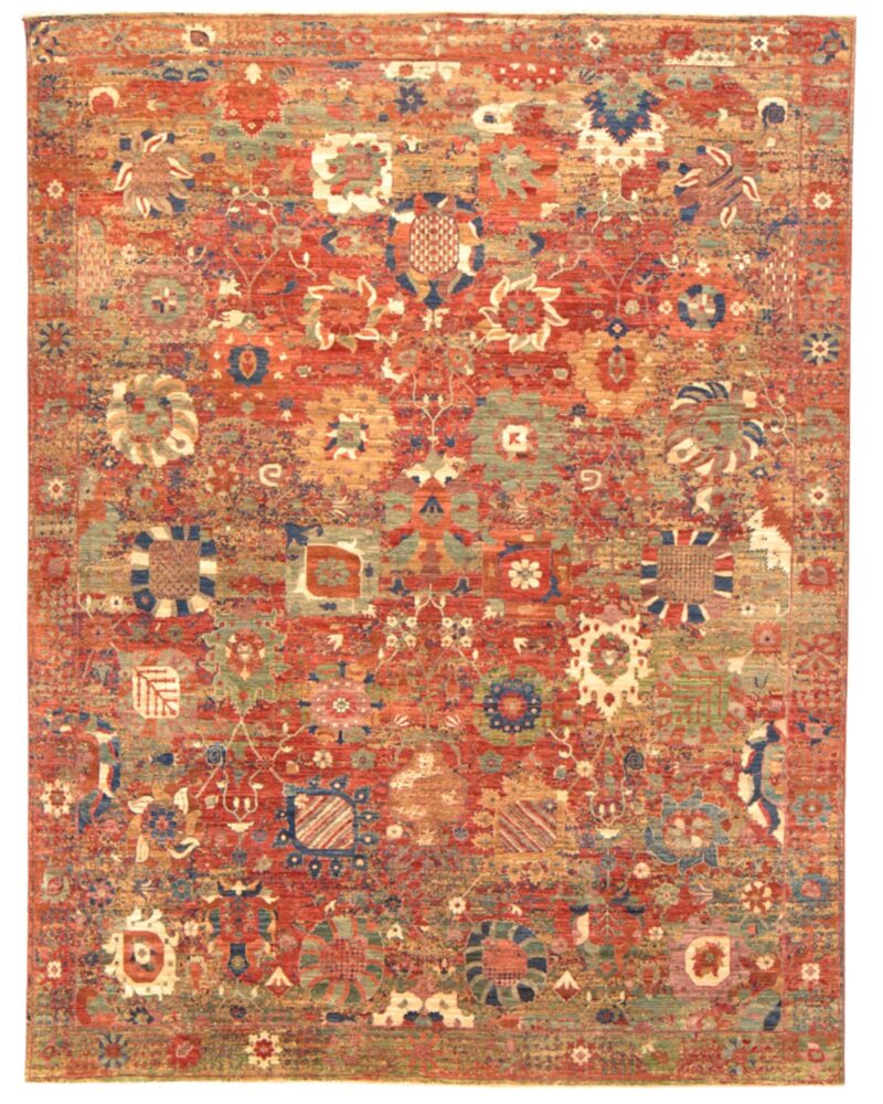 Fine Modern Abstract Tabriz Design 12 x 9