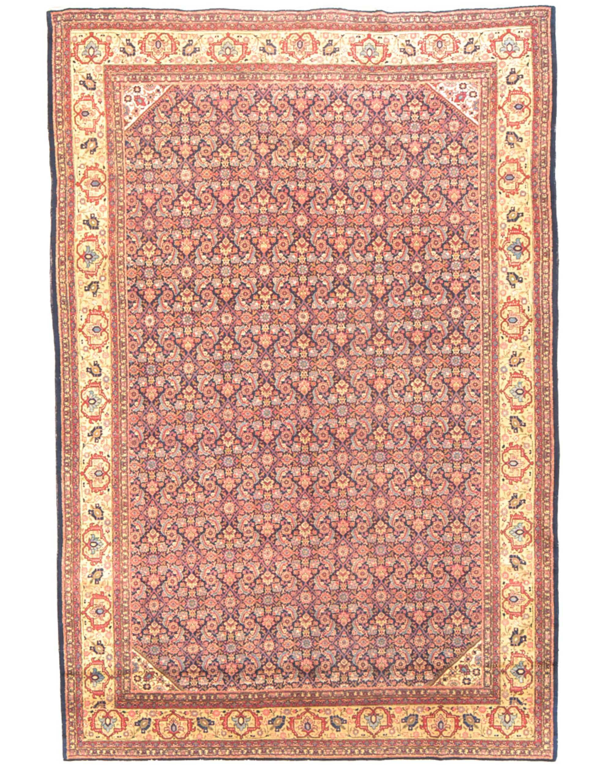 Antique Persian Farahan 13 x 9.1